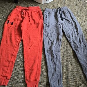 Under Armour Red & Gray Kids Jogger Sweatpants - 2 Pack